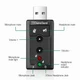 Звуковая карта USB 2.0 7.1 для компьютера и ноутбука объемный звук для игр и мультимедиа - изображение 3