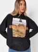 Худі Missguided TJF25707 36 чорний - изображение 1