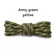 Шнурки круглые для обуви Shoelaces 140 см Army green yellow - изображение 1