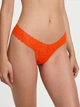 Трусики стрінги Victoria's Secret The Lacie Lace Thong Panty М Помаранчевий (27066195) - изображение 1