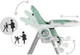 Krzesełko do karmienia Nukido Belo ze stolikiem zielone (5903890613792) - obraz 5