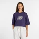 Жіноча фіолетова футболка New Balance Lace 38 (M) (WT61G0IYBOY) - зображення 1