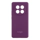 Чехол-накладка Liquid Silicone (AA) с защитой на камеру для Xiaomi Redmi Note 14 Pro 4G Grape - изображение 1