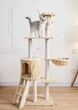 Игровой комплекс-когтеточка для кошек CAT IN BOX SkyTower 139 - коричневый - изображение 6