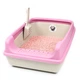 Лоток (туалет) для котов CAT IN BOX с лопаткой 53х38х20 см розовый - изображение 1