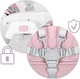 Krzesełko do karmienia Ricokids Tulo różowe (5903890614171) - obraz 4