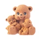Силіконовий молд Ведмедик мама з малюками - изображение 6