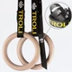 Гимнастические деревянные кольца Troli Wooden Rings with Slings Num 4,5 метра х 25мм 28мм - изображение 3