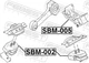 Опора двигуна Febest (SBM-005) - зображення 2