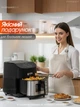Мультипечь Аэрогриль BITEK AIR FRYER GRILL на 10 литров 4200 Вт айрогриль, мультигриль, фритюрница без масла, гриль электро Black - изображение 8