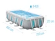 Каркасный бассейн Intex 26770 лестница фильтр-насос Размер 400x200x122 см объем 8418 лит - изображение 2