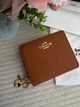Гаманець Coach Snap Wallet In Signature Canvas коричневий натуральна шкіра + подарункове пакування - изображение 1