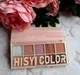 Палетка тіней для повік Hisyi 10-Color Eyeshadow Palette у рожево-коричневій гамі, - зображення 3