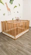 Детская деревянная кровать-манеж от Busy Wood «Оазис» с высокими бортиками, 200×90 см, Натуральное дерево+Белый - изображение 10