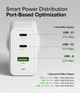 Сетевое зарядное устройство Ringke 65W GaN 3-Port Ground Fast Charging White (AP1062RS) - изображение 2