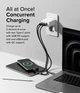 Сетевое зарядное устройство Ringke 65W GaN 3-Port Ground Fast Charging White (AP1062RS) - изображение 12