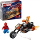 Конструктор LEGO Super Heroes Marvel Человек-паук vs. Призрачный всадник на мотоцикле 72 детали (76335) - изображение 17