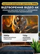 Проектор для фильмов умный светодиодный на андроид с поддержкой Full HD смарт-проектор поворотный для стены и потолка с пультом ДУ - изображение 4