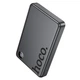 Павербанк Hoco 10000mAh 20W Павербанк Hoco Q34 Clever с беспроводной зарядкой Magsafe, Портативный внешний аккумулятор, порт Type-C, быстрая зарядка PD, LED-дисплей Серый - изображение 3