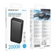 Павербанк Borofone BJ80A Clever 20000mAh 22.5W Power Bank Чорний - зображення 5