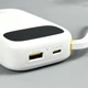 Павербанк Baseus 10000mAh 45W Павербанк Baseus EnerFill FC31 QPow 3 с быстрой зарядкой, Портативный внешний аккумулятор, порты USB/Type-C, LED-дисплей, 2 встроенных кабеля Type-C/Lightning (E0028C01) Белый - изображение 5