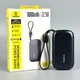 Павербанк Baseus 10000mAh 22.5W Павербанк Baseus EnerFill FC21 Qpow 3 Ultra зі швидкою зарядкою, Портативний зовнішній акумулятор, порти USB/Type-C/Lightning, LED-дисплей, кабель Type-C to Lightning (E0027L00) Чорний - зображення 9
