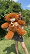 Мягкая игрушка BigMishki плюшевый мишка Томми 100 см коричневый - изображение 1