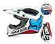 Мотошлем кроссовый FOX V2 Series - White/Blue/Red (Размер XL) - изображение 4