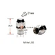 Гайка колісна A411448 ЕТ Cr M14X1,50 Хром висота 36,6 мм Конус з носиком(D=15,5мм), закр., ключ 19мм - зображення 1