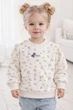 Свитшот для девочки BeiBy Bear 2692 86-92 см Молочный - изображение 1