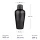 Шейкер Total Barware Коблер з нержавіючої сталі 500 мл Чорний (87345-Sh-bar-500-b) - зображення 4