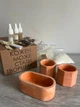 Подарунковий набір для створеня 3х свічок помаранчевий Hand Made - зображення 1