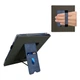 Обложка чехол с подставкой и ремешком для руки kwmobile Bookstyle Stand Handstrap для PocketBook 1042 InkPad Eo Dark Blue / Dark Grey - изображение 3