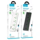 Сетевое зарядное устройство удлинитель Hoco AC13A 5x220V+3хUSB+1хType-C 2500W DC17W 1.5 м EU Черный с белым - изображение 8