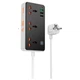 Сетевое зарядное устройство Удлинитель с USB HOCO AC8A 3x220VEU+3хUSBх18W +Type-Cх3A/30W PD/QC 1,5 м Чёрный с белым - изображение 10