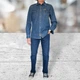 Джинсова сорочка Montana Stonewash 3XL синій - зображення 9
