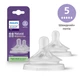 Соска Philips AVENT Natural быстрый поток 6+ мес 2 шт (SCY965/02) - изображение 1