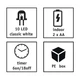 Гірлянда Luca Lighting Санта, струна, 1,3 м, класична біла, 10 LED 2AA, таймер (8720967822850) - зображення 3