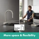 Змішувач Hansgrohe Aquno Select M81 , 22 см, хром (73837000) - зображення 5