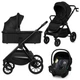 Коляска Lionelo 3 в 1Layla Black Onyx (LO-LAYLA 3IN1 BLACK ONYX) - изображение 1