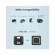 Кабель для принтера USB 2.0 AM/BM 5.0m US135 black Ugreen (10352) - изображение 4