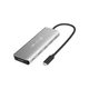 Концентратор J5create USB-C 7-in-1 USB 3.2 + USB-C PD + HDMI 4K + DisplayPort + SD/TF gray (JCD401-N) - зображення 2