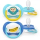 Пустышка Philips AVENT Ultra Air 6-18 місяців 2 шт синьо-жовта (SCF080/26) - изображение 1
