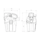 Пылесос строительный Metabo аккумуляторный AS 18 HEPA PC COMPACT, 18V, 6л, 2100л/мин, 3.8кг (без АКБ и ЗУ) (602029850) - изображение 2