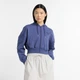 Жіноче синє худі New Balance Crop FT Full Zip 36 (S) (WJ51506DRE) - зображення 1