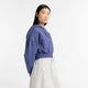 Жіноче синє худі New Balance Crop FT Full Zip 36 (S) (WJ51506DRE) - зображення 3