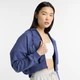 Жіноче синє худі New Balance Crop FT Full Zip 36 (S) (WJ51506DRE) - зображення 4