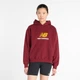 Женское бордовое худи New Balance Athletics French Terry Logo 34 (XS) (WT51501MHB) - изображение 1