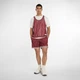 Чоловічі бордові шорти Printed 7" New Balance Mesh Short 46 (S) (MS53610MHB) - зображення 2