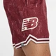 Чоловічі бордові шорти Printed 7" New Balance Mesh Short 46 (S) (MS53610MHB) - зображення 6